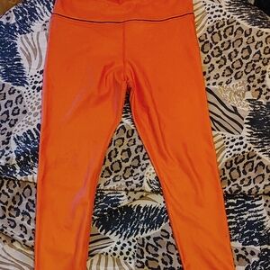 Zyia Bright Orange Leggings Sz 12